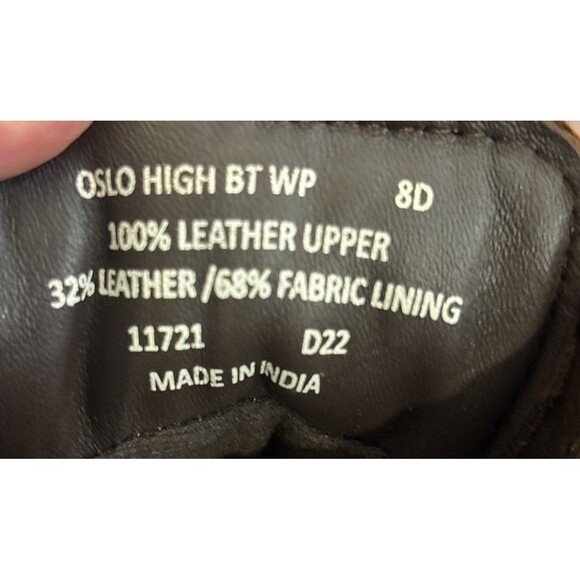 Polo Ralph Lauren Oslo Buckle Waterproof Lace Leather Boots Brown Men’s 8D NEW main image 2